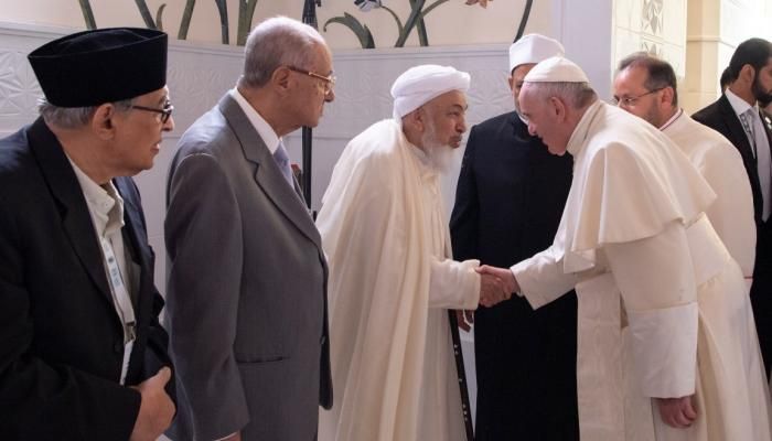 Speech by Abdullah Bin Bayyah in the meeting be held with Pope Francis Pope of the Catholic Church.